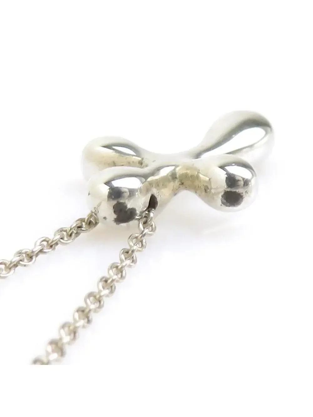 Auth Tiffany&Co. Small Cross Necklace #300092T12B